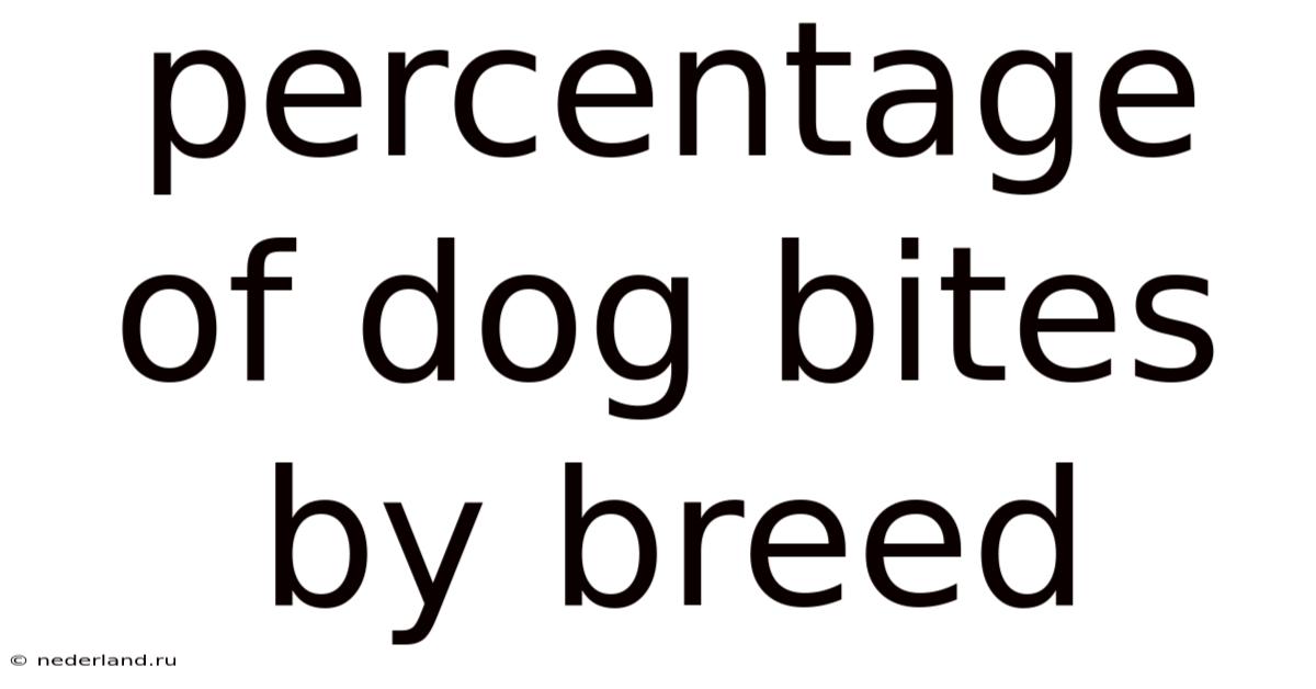 Percentage Of Dog Bites By Breed